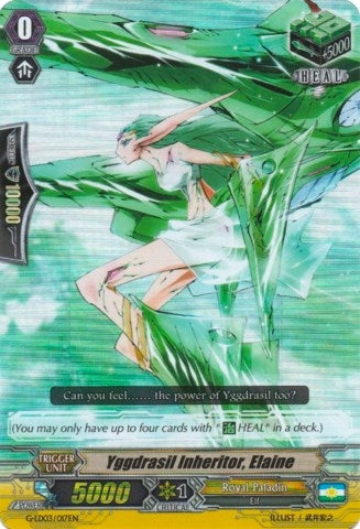 Image for Yggdrasil Inheritor, Elaine (RRR Foil) (G-Legend Deck Vol.3: The Blaster) (G-LD03/017EN) - Cardfight Vanguard