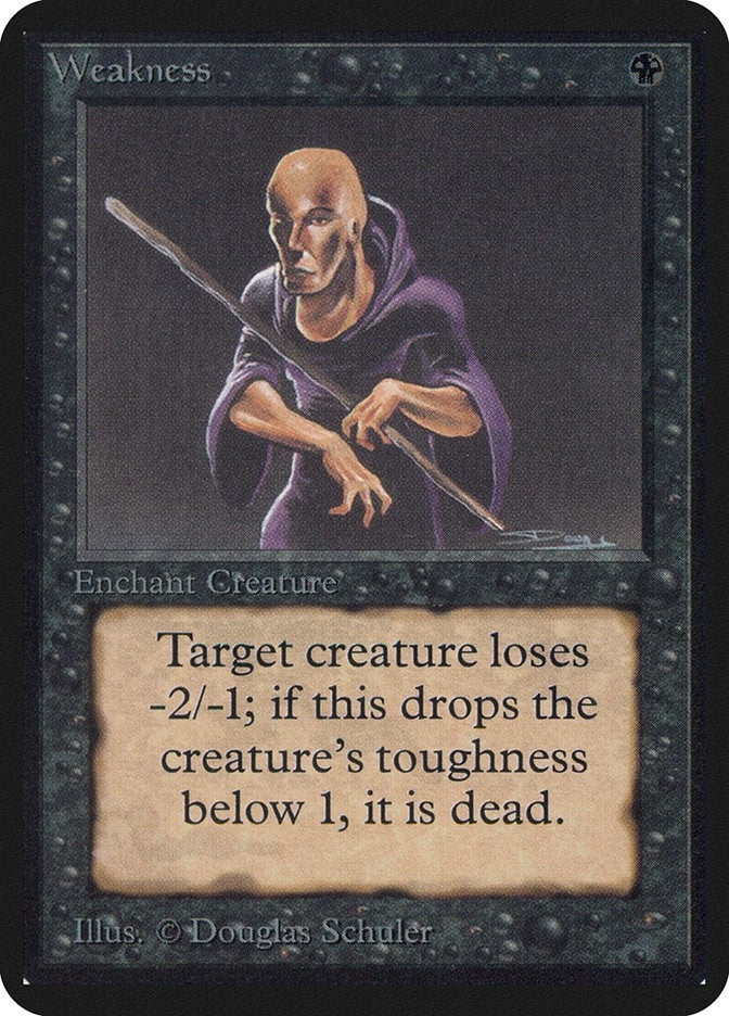 Image for Weakness (Alpha Edition) - Magic: The Gathering