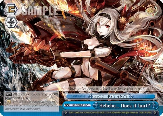 Image for Hehehe… Does it hurt? (KanColle: Fleet in the Deep Sea, Sighted!) (KC/SE28-E50 CC) - Weiss Schwarz