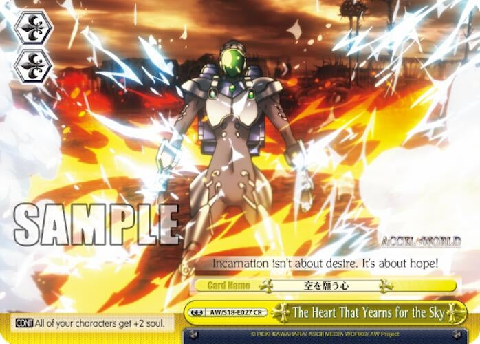 Image for The Heart That Yearns for the Sky (Accel World) (AW/S18-E027 CR) - Weiss Schwarz