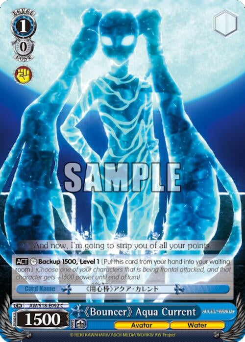 Image for "Bouncer" Aqua Current (Accel World) (AW/S18-E092 C) - Weiss Schwarz