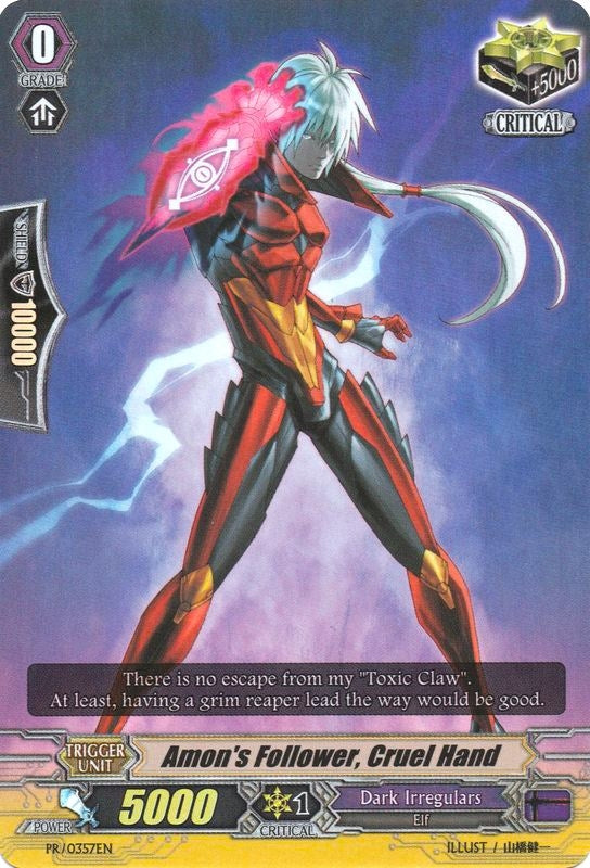 Image for Amon's Follower, Cruel Hand (Promo Cards) (PR/0357EN) - Cardfight Vanguard
