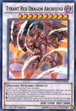 Image for Tyrant Red Dragon Archfiend (Duelist Pack: Dimensional Guardians) (DPDG-EN030) - YuGiOh