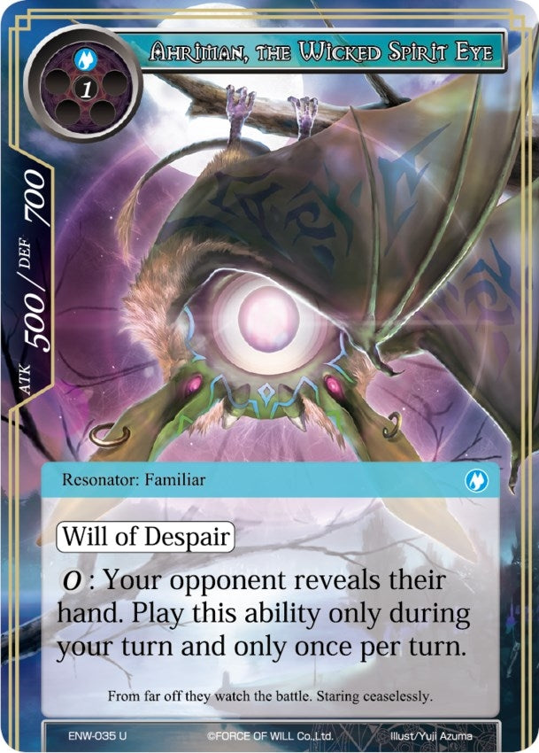 Image for Ahriman, the Wicked Spirit Eye (Echoes of the New World) (ENW-035) - Force of Will