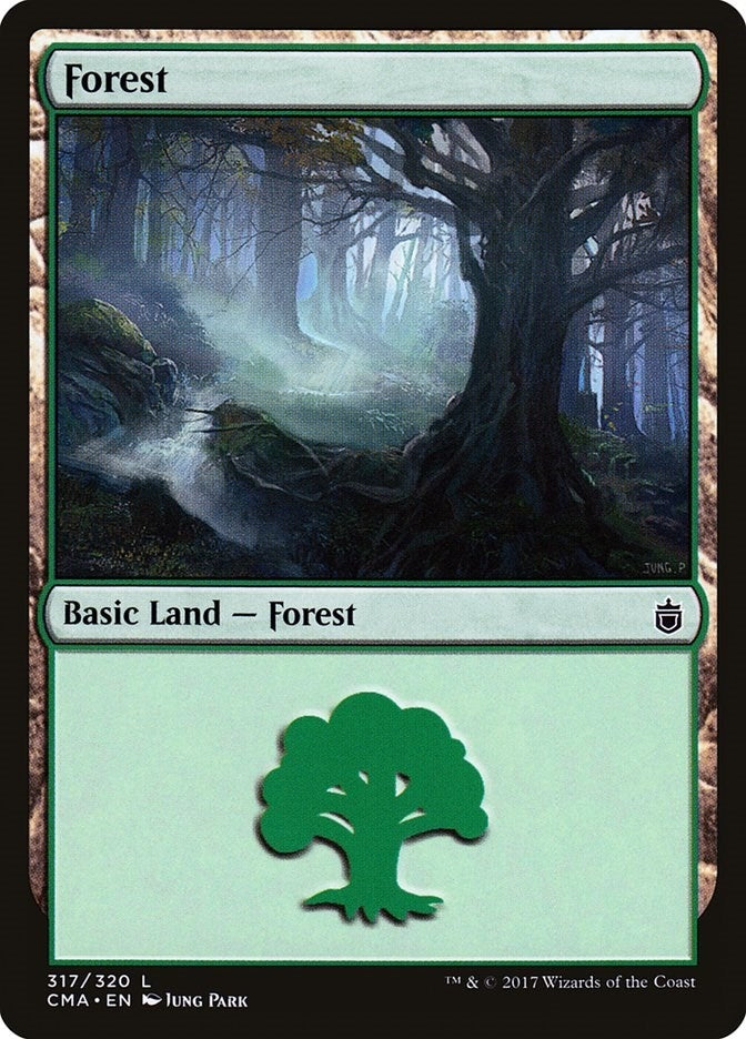 Image for Forest (317) (Commander Anthology) (317) - Magic: The Gathering