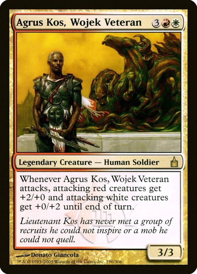 Image for Agrus Kos, Wojek Veteran (Ravnica: City of Guilds) (190) - Magic: The Gathering