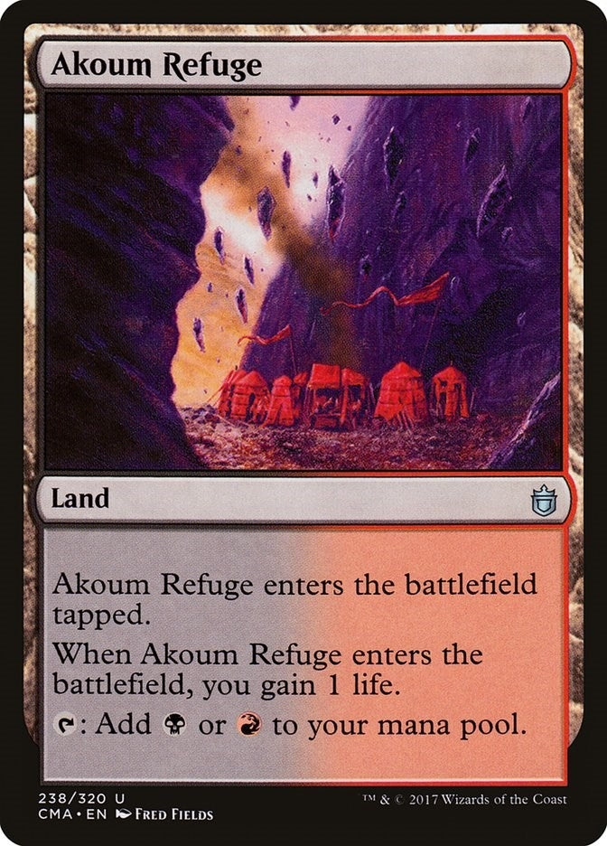Image for Akoum Refuge (Commander Anthology) (238) - Magic: The Gathering