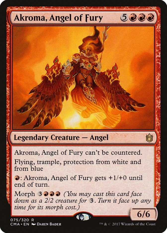 Image for Akroma, Angel of Fury (Commander Anthology) (75) - Magic: The Gathering