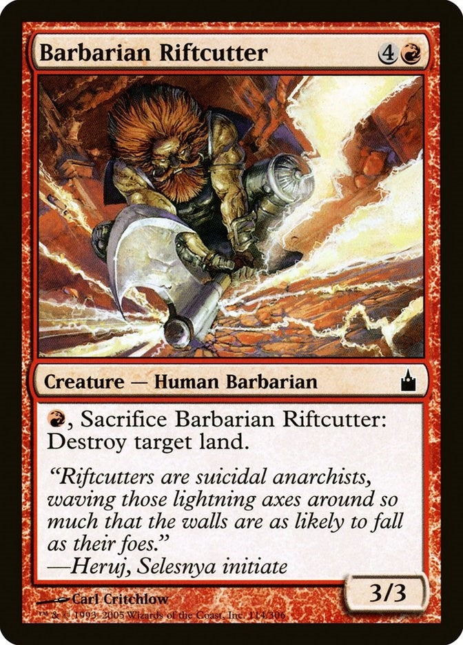 Image for Barbarian Riftcutter (Ravnica: City of Guilds) (114) - Magic: The Gathering