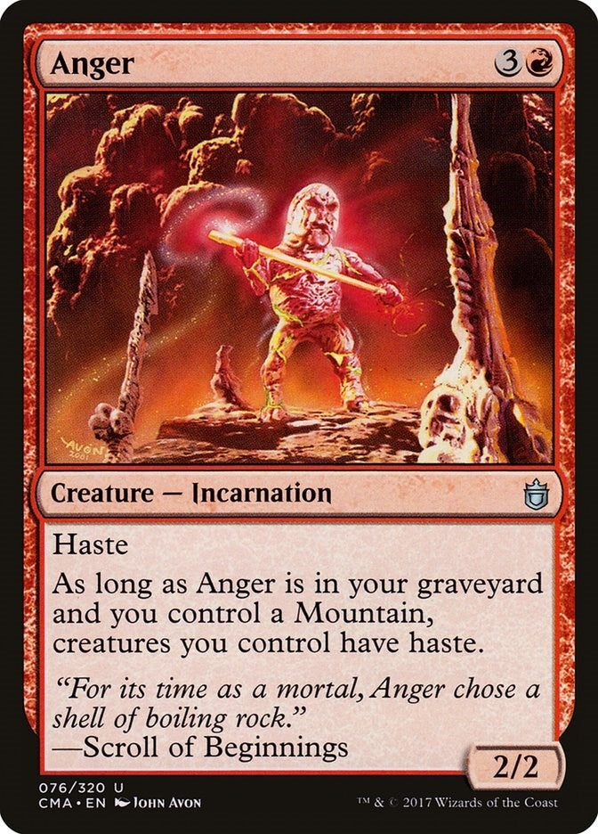 Image for Anger (Commander Anthology) (76) - Magic: The Gathering