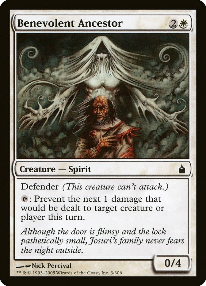 Image for Benevolent Ancestor (Ravnica: City of Guilds) (3) - Magic: The Gathering