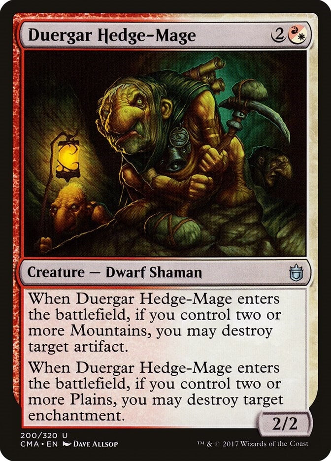 Image for Duergar Hedge-Mage (Commander Anthology) (200) - Magic: The Gathering