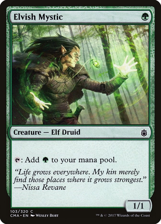 Image for Elvish Mystic (Commander Anthology) (103) - Magic: The Gathering