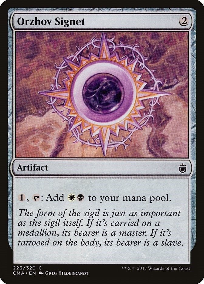 Image for Orzhov Signet (Commander Anthology) (223) - Magic: The Gathering