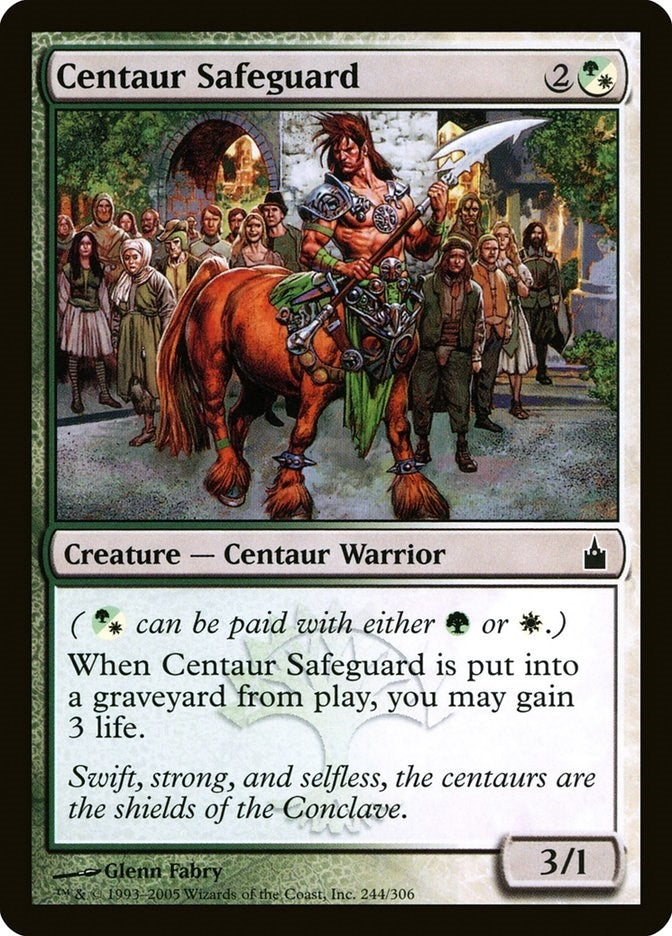 Image for Centaur Safeguard (Ravnica: City of Guilds) (244) - Magic: The Gathering
