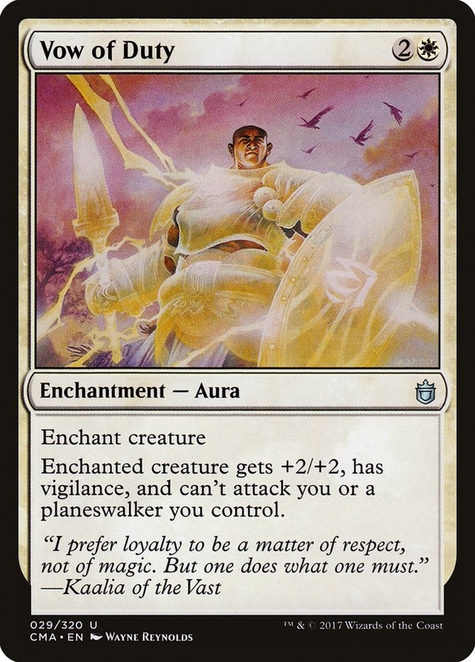 Image for Vow of Duty (Commander Anthology) (29) - Magic: The Gathering