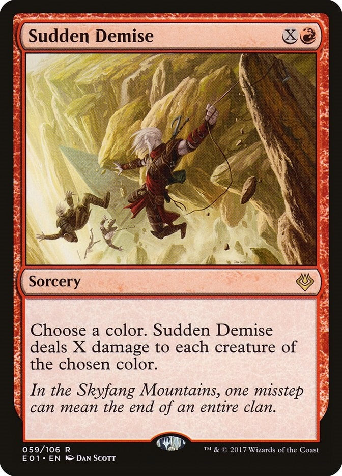 Image for Sudden Demise (Archenemy: Nicol Bolas) (59) - Magic: The Gathering