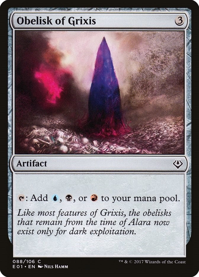 Image for Obelisk of Grixis (Archenemy: Nicol Bolas) (88) - Magic: The Gathering