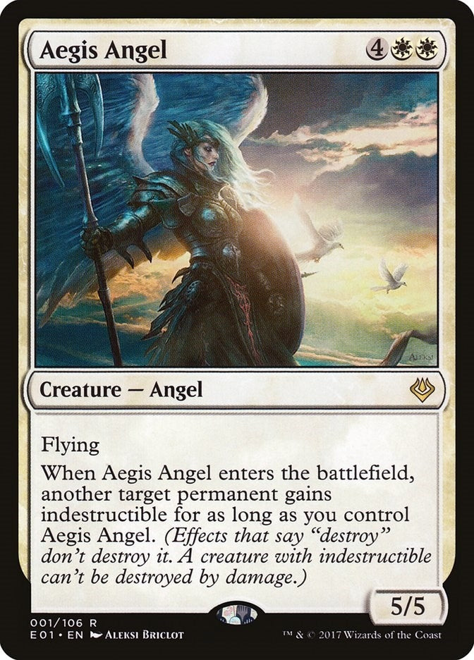 Image for Aegis Angel (Archenemy: Nicol Bolas) (1) - Magic: The Gathering