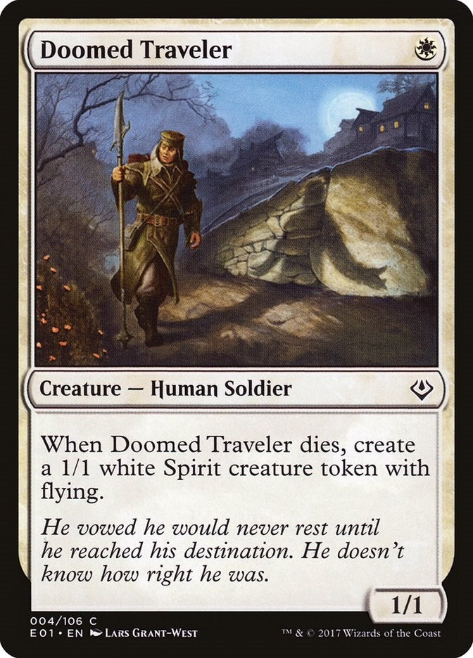 Image for Doomed Traveler (Archenemy: Nicol Bolas) (4) - Magic: The Gathering