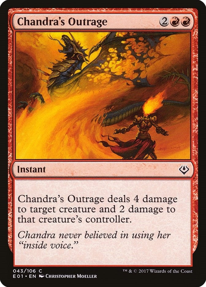 Image for Chandra's Outrage (Archenemy: Nicol Bolas) (43) - Magic: The Gathering