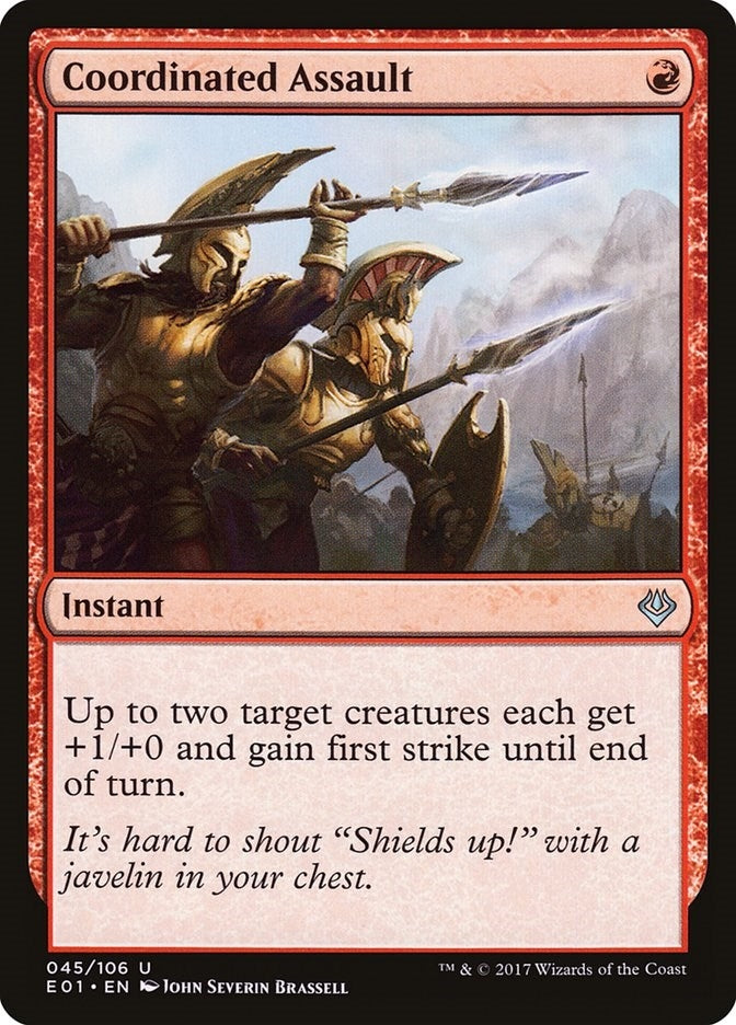 Image for Coordinated Assault (Archenemy: Nicol Bolas) (45) - Magic: The Gathering