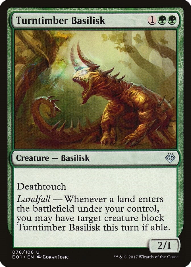 Image for Turntimber Basilisk (Archenemy: Nicol Bolas) (76) - Magic: The Gathering