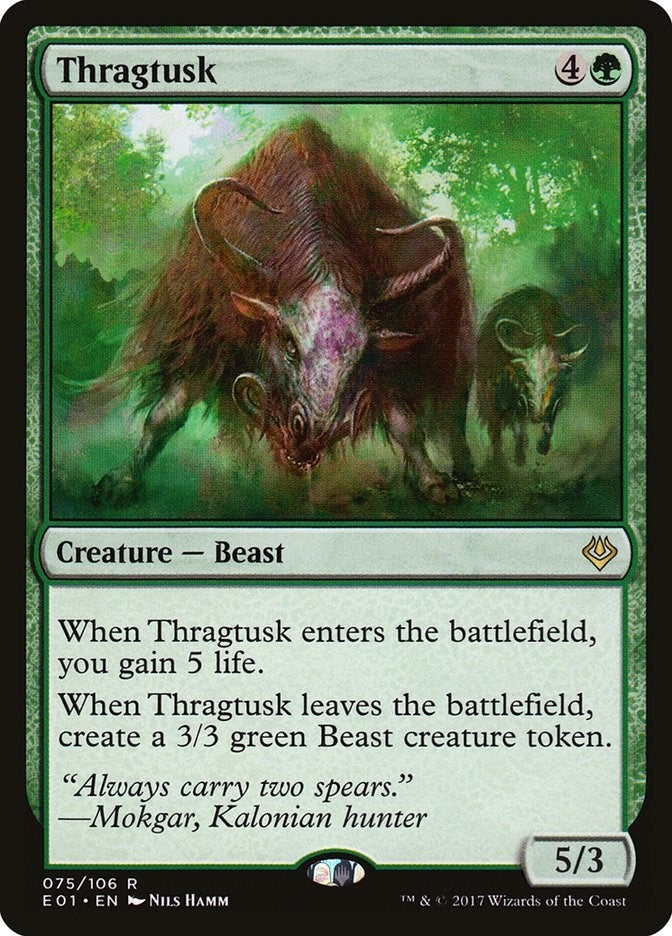 Image for Thragtusk (Archenemy: Nicol Bolas) (75) - Magic: The Gathering