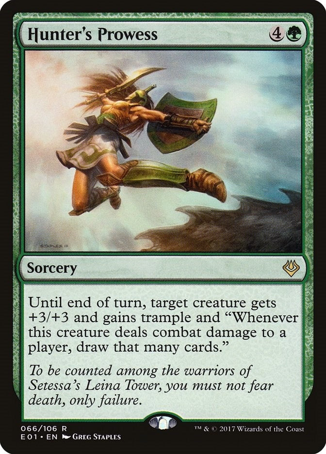 Image for Hunter's Prowess (Archenemy: Nicol Bolas) (66) - Magic: The Gathering