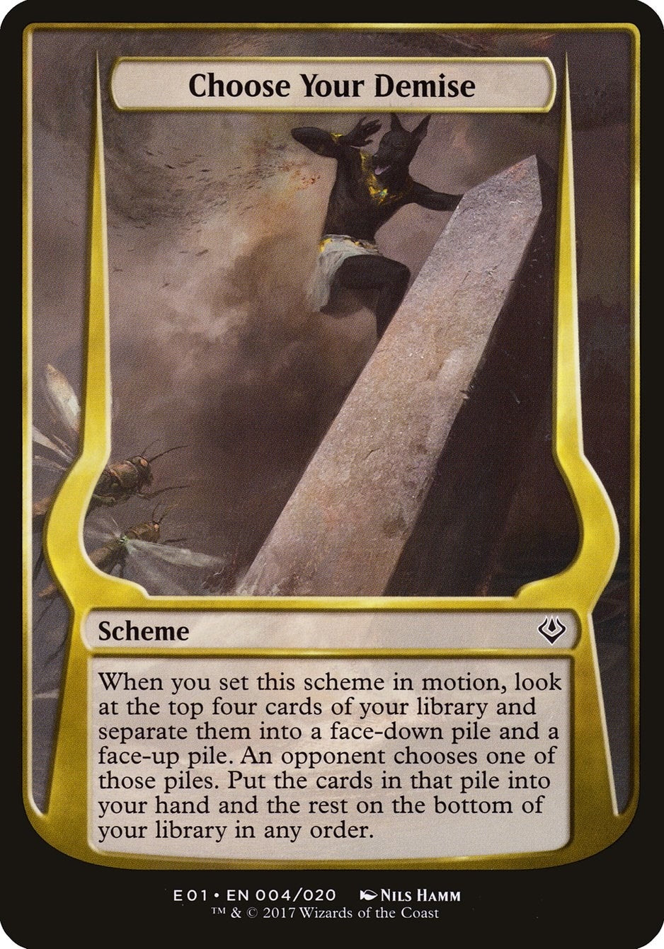 Image for Choose Your Demise (Archenemy: Nicol Bolas) (Oversize Cards) (4) - Magic: The Gathering