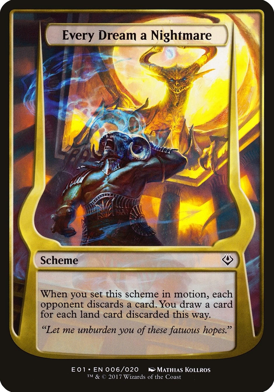 Image for Every Dream a Nightmare (Archenemy: Nicol Bolas) (Oversize Cards) (6) - Magic: The Gathering