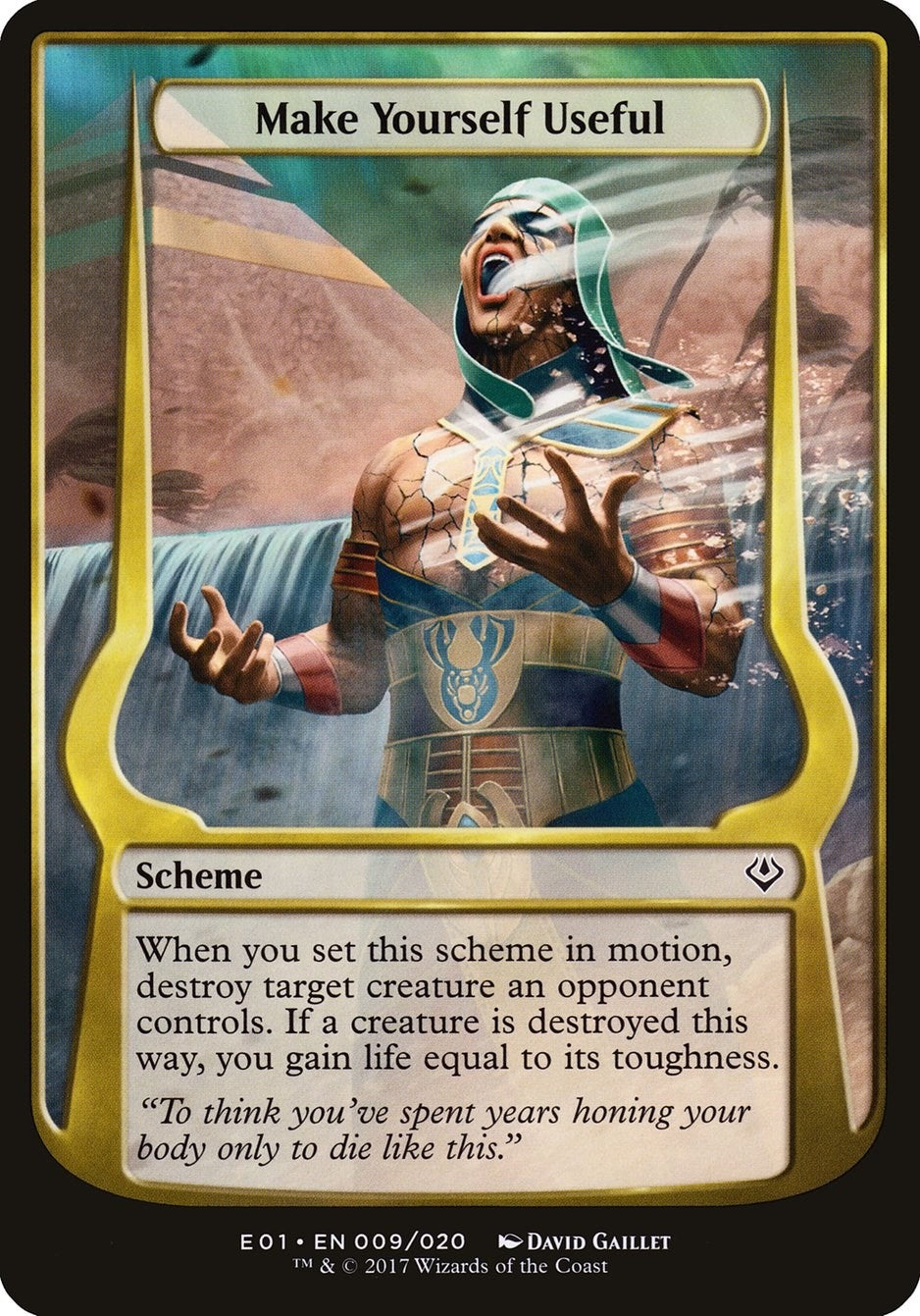 Image for Make Yourself Useful (Archenemy: Nicol Bolas) (Oversize Cards) (9) - Magic: The Gathering