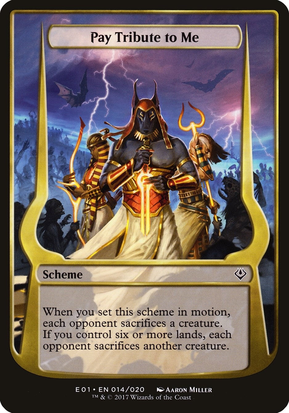 Image for Pay Tribute to Me (Archenemy: Nicol Bolas) (Oversize Cards) (14) - Magic: The Gathering