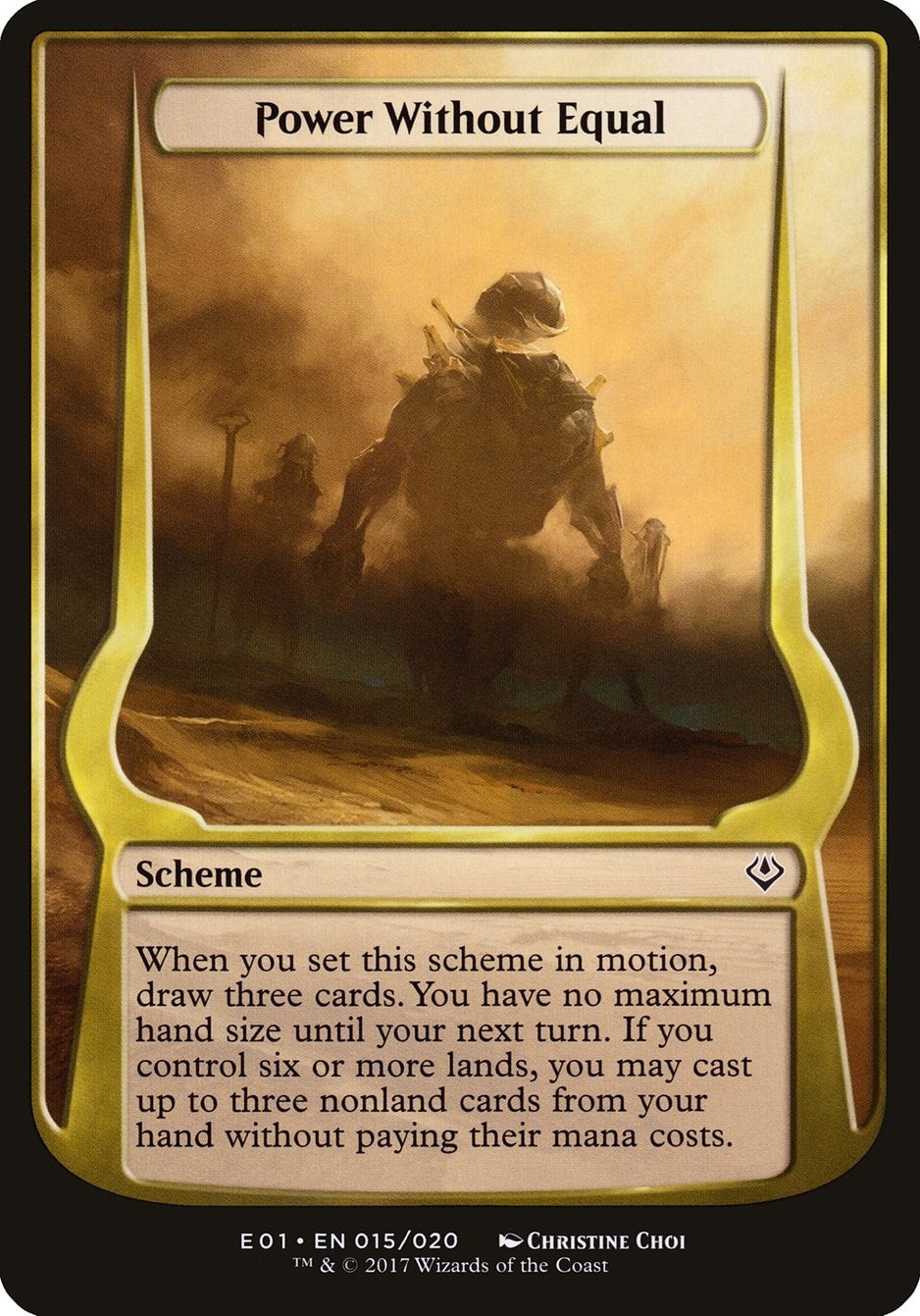 Image for Power Without Equal (Archenemy: Nicol Bolas) (Oversize Cards) (15) - Magic: The Gathering