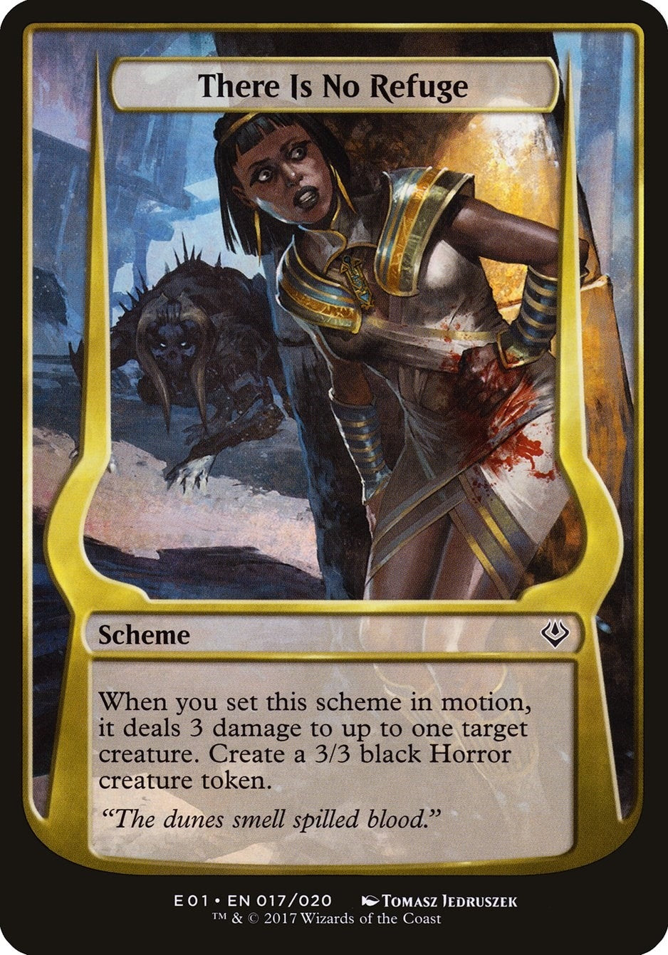 Image for There Is No Refuge (Archenemy: Nicol Bolas) (Oversize Cards) (17) - Magic: The Gathering