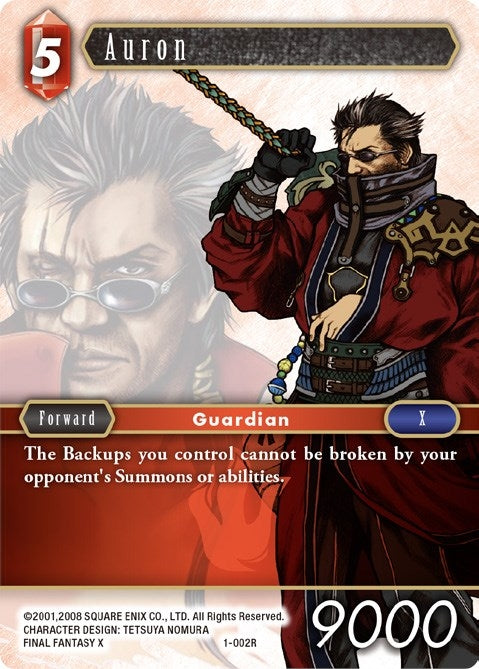 Image for Auron (Rare) (Opus I) (1-002R) - Final Fantasy TCG