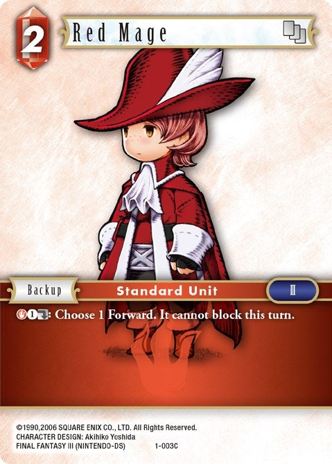 Image for Red Mage (Arc) (Opus I) (1-003C) - Final Fantasy TCG