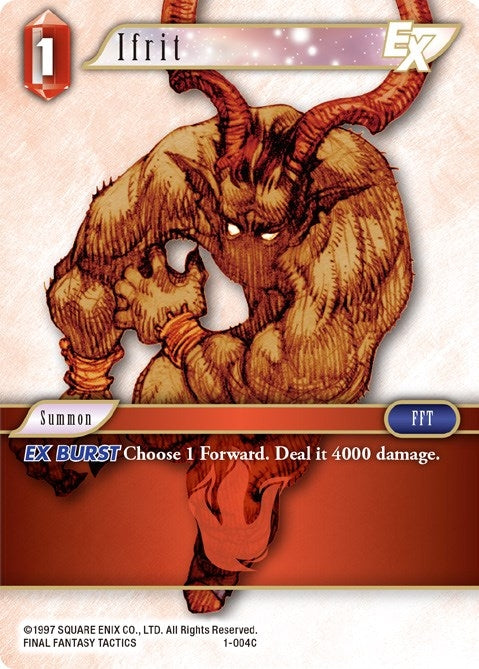 Image for Ifrit EX (Opus I) (1-004C) - Final Fantasy TCG