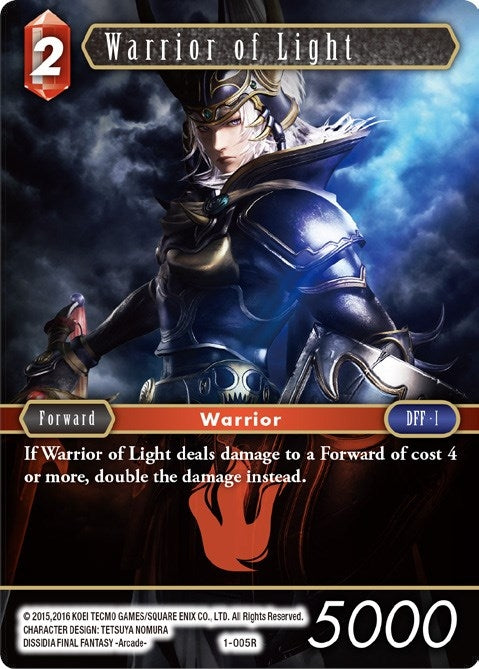 Image for Warrior of Light (Fire) (Opus I) (1-005R) - Final Fantasy TCG