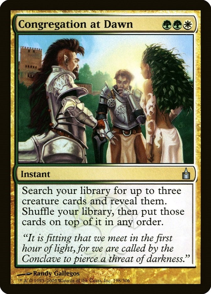 Image for Congregation at Dawn (Ravnica: City of Guilds) (198) - Magic: The Gathering
