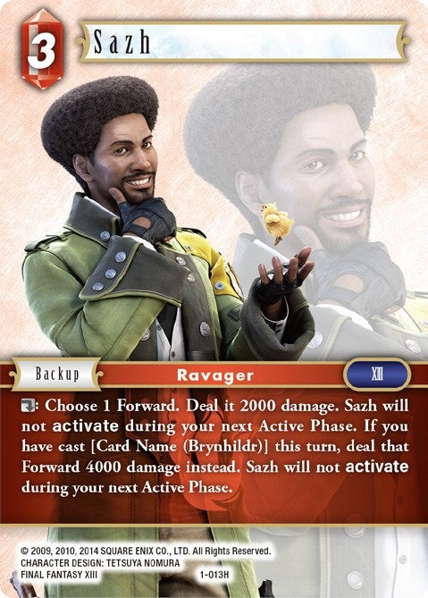 Image for Sazh (Opus I) (1-013H) - Final Fantasy TCG