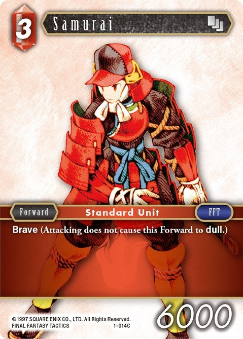 Image for Samurai (Male Unit) (Opus I) (1-014C) - Final Fantasy TCG