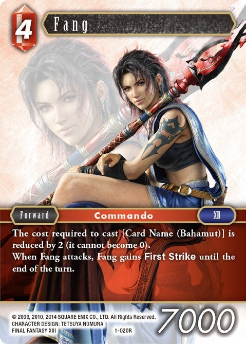 Image for Fang (Opus I) (1-020R) - Final Fantasy TCG