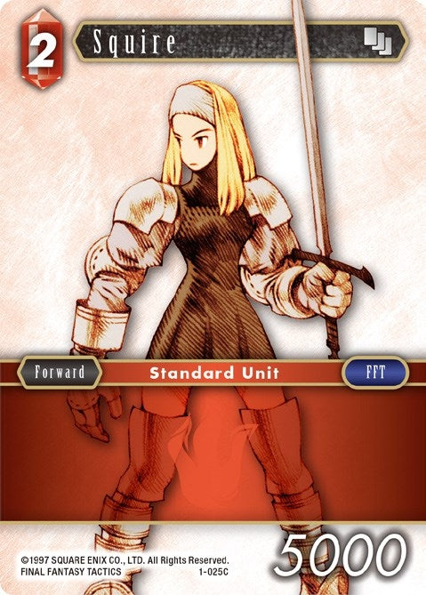 Image for Squire (Female Unit) (Opus I) (1-025C) - Final Fantasy TCG