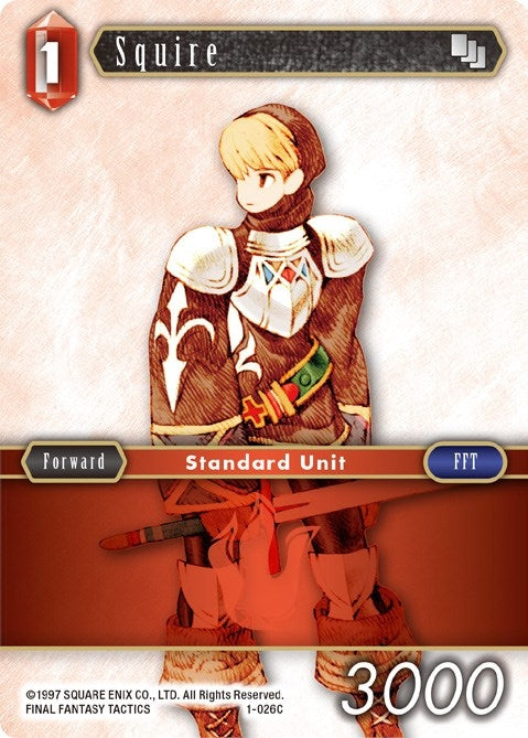 Image for Squire (Male Unit) (Opus I) (1-026C) - Final Fantasy TCG