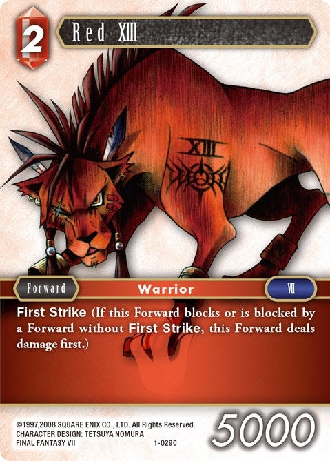 Image for Red XIII (Opus I) (1-029C) - Final Fantasy TCG