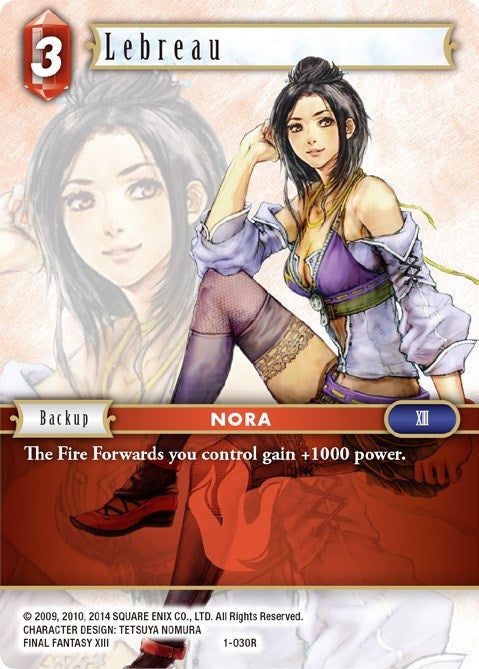 Image for Lebreau (Opus I) (1-030R) - Final Fantasy TCG