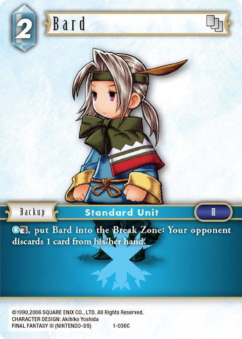 Image for Bard (Luneth) (Opus I) (1-036C) - Final Fantasy TCG