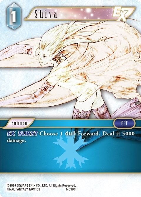 Image for Shiva EX (Common) (Opus I) (1-039C) - Final Fantasy TCG