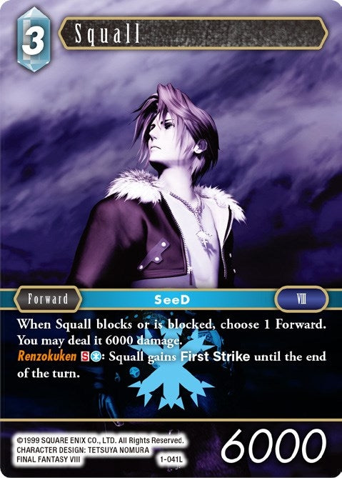 Image for Squall (Legend) (Opus I) (1-041L) - Final Fantasy TCG